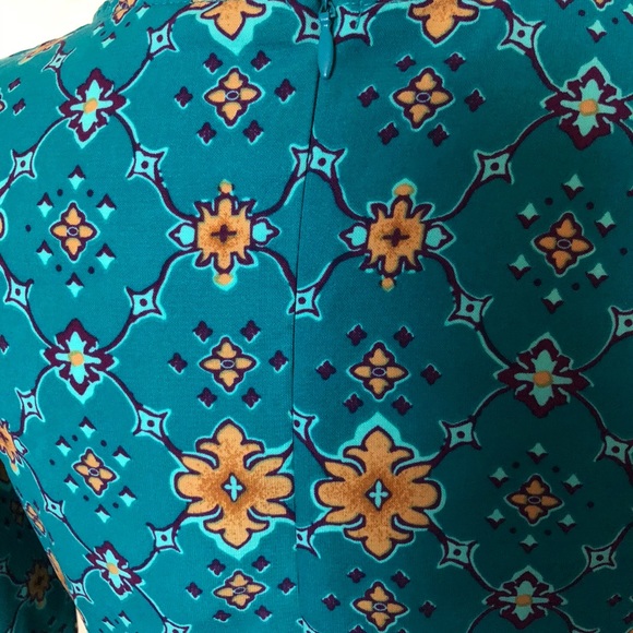 Alya Francesca’s Teal Print Tunic Dress size Small - Picture 6 of 8